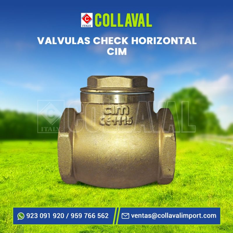 Válvula Check horizontal Cim Collaval Import