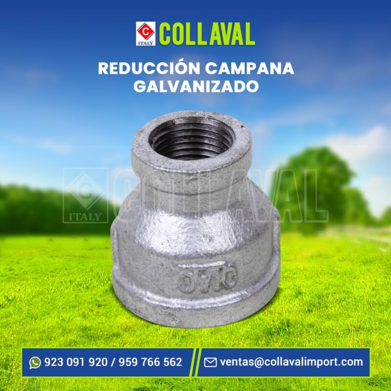 Reducción campana galvanizado Collaval Import