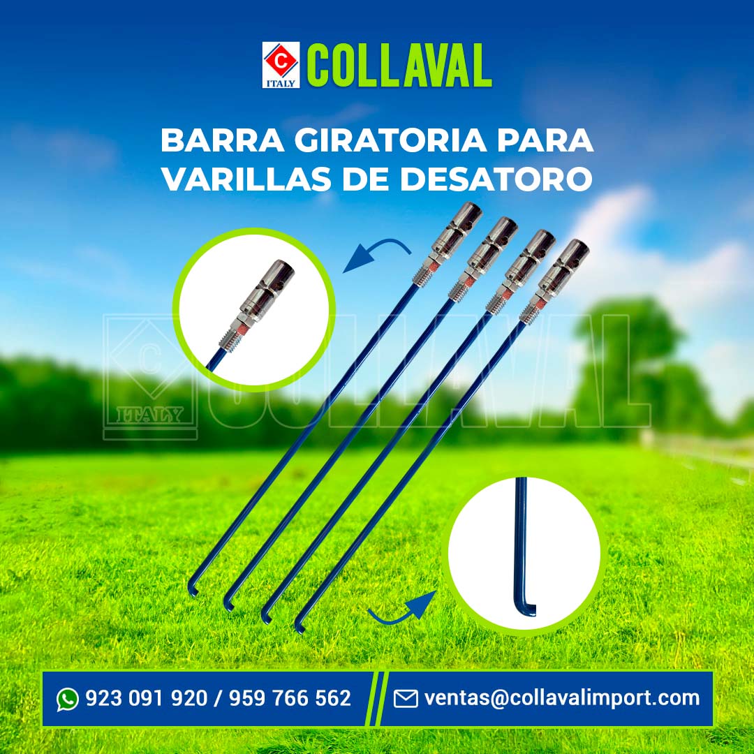 barra giratoria para varilla de desatoro de alcantarillado