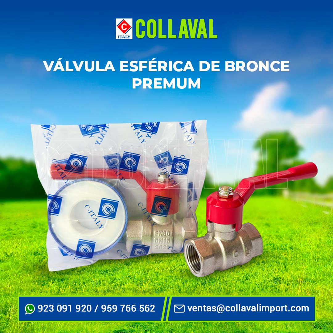 valvula esférica de bronce citaly