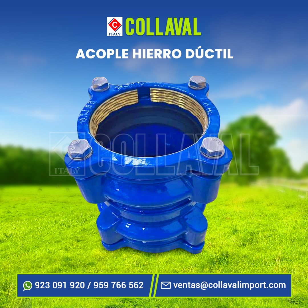 acople acerrojado para tubería hdpe hierro ductil