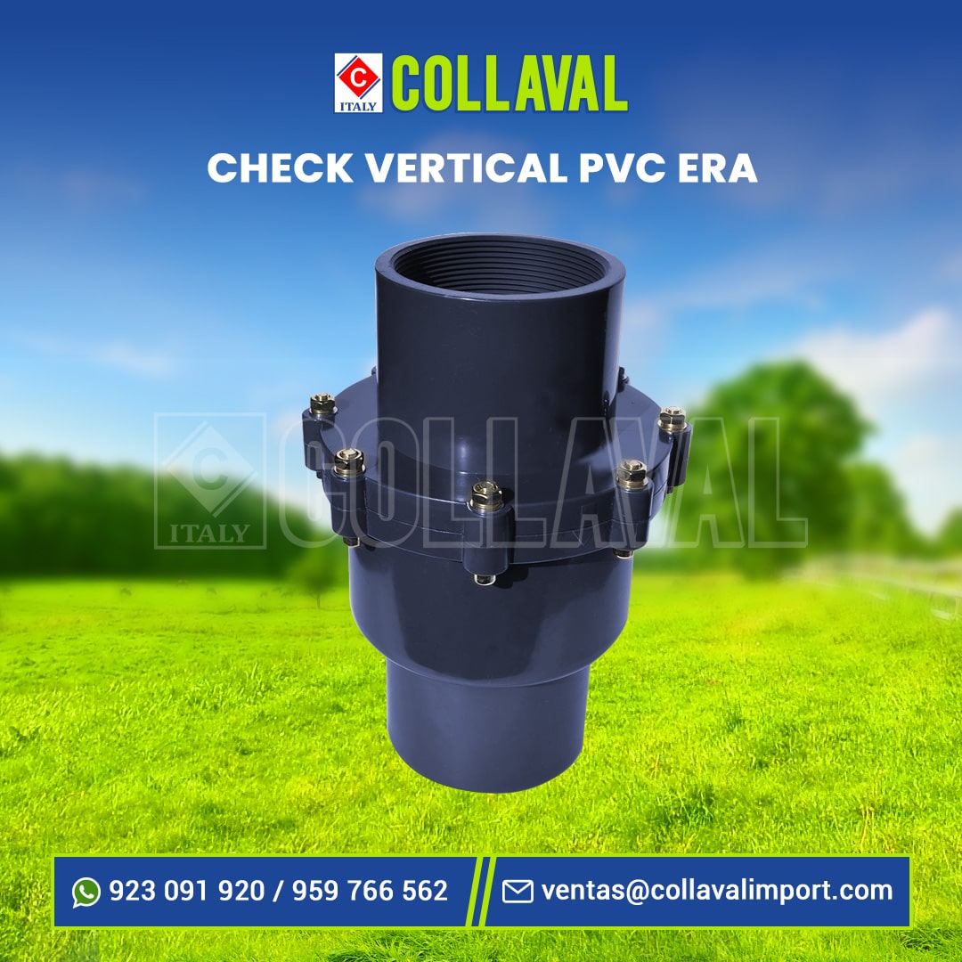 válvula check canastilla vertical pvc